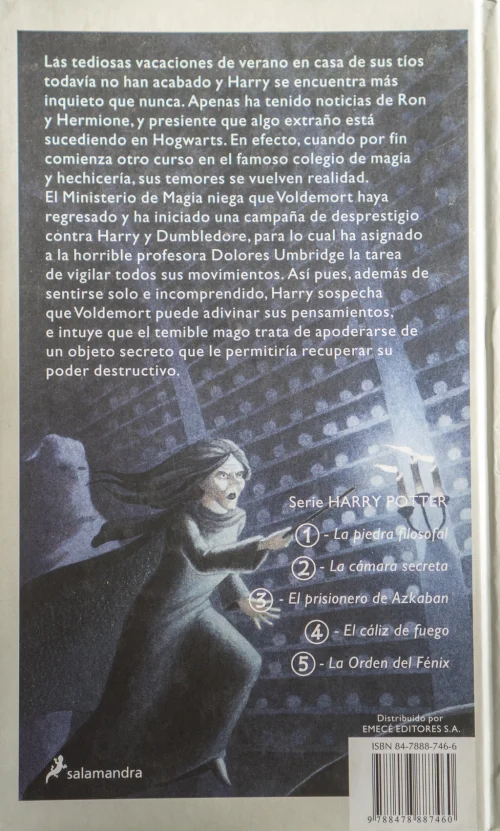 Harry Potter y la orden del fénix - tapa dura, editorial Salamanca - Image 2