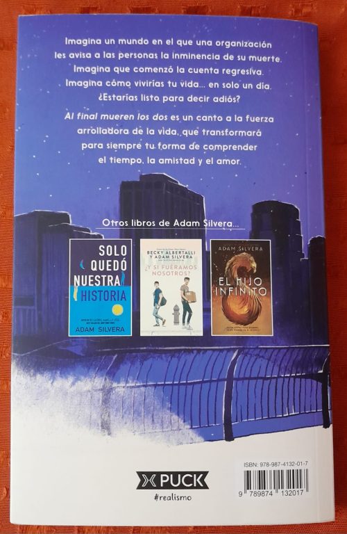 Libro Al Final Mueren Los Dos - Adam Silvera, Puck - Image 2